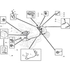 ESTATE 3084 H - 2014-2018 - 2T2110281/14 - Stiga Ride On Mower Electric Parts Diagram