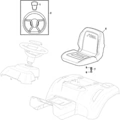 ESTATE 3098 H2 - 2021 - 2T2620481/ST1 - Stiga Ride On Mower Seat Diagram