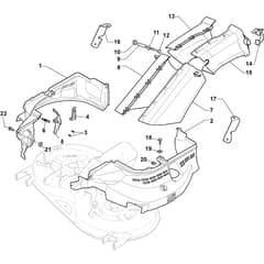 ESTATE 3098 H - 2019-2022 - 2T2620281/ST1 - Stiga Ride On Mower Belt Protection Diagram