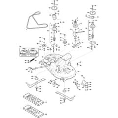 ESTATE 3398 HW - 2019-2021 - 2T2640281/ST1 - Stiga Ride On Mower Cutting Plate Diagram