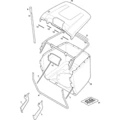 ESTATE 384 - 2022-2025 - 2T2100481/ST1 - Stiga Ride On Mower Grasscatcher Diagram