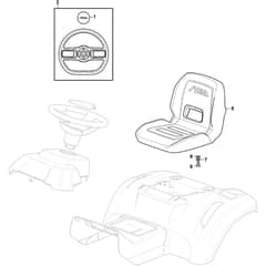 ESTATE 384 M - 2022-2025 - 2T2000481/ST3 - Stiga Ride On Mower Seat Diagram