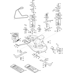 ESTATE 398 W SE - 2024-2025 - 2T2630481/STX - Stiga Ride On Mower Cutting Plate Diagram