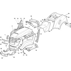 ESTATE 4092 H - 2014-2019 - 2T0430481/14 - Stiga Ride On Mower Body Diagram