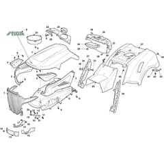 ESTATE 4092 H - 2018-2022 - 2T0430481/ST1 - Stiga Ride On Mower Body Diagram