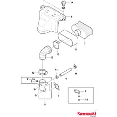 ESTATE 4398 HK AP - 2019-2020 - 2T2610681/AP19 - Stiga Ride On Mower Air Filter Diagram