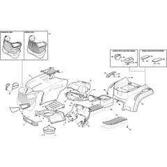 ESTATE 4398 HK AP - 2019-2020 - 2T2610681/AP19 - Stiga Ride On Mower Body Diagram