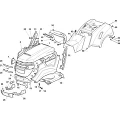 ESTATE 5092 H - 2016-2017 - 2T0440281/16 - Stiga Ride On Mower Body Diagram