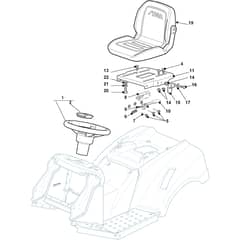 ESTATE 5102 HW - 2021-2022 - 2T1710381/ST1P - Stiga Ride On Mower Seat Diagram
