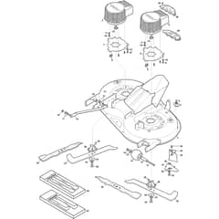 Estate 584e - 2022-2025 - 2T2205481/ST2 - Stiga Ride On Mower Cutting Plate Diagram