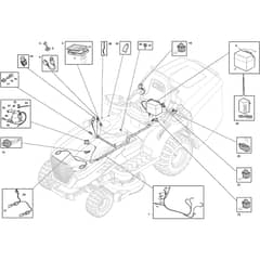 ESTATE 598 W Special - 2022-2025 - 2T2600381/ST2 - Stiga Ride On Mower Electric Parts Diagram