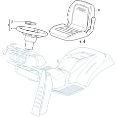 ESTATE 6102 HW2 - 2020-2021 - 2T0980481/ST1P - Stiga Ride On Mower Seat Diagram