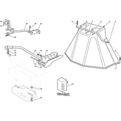 ESTATE 6102 HW - 2014-2017 - 2T0970281/14 - Stiga Ride On Mower Options Diagram