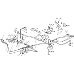 ESTATE 6122 HW - 2017 - 2T1310281/17 - Stiga Ride On Mower Brake and Gearbox Controls Diagram