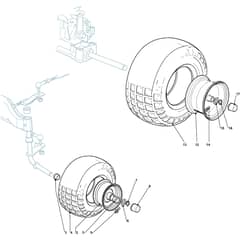 ESTATE 6122 HW - 2017 - 2T1310281/17 - Stiga Ride On Mower Wheel Diagram