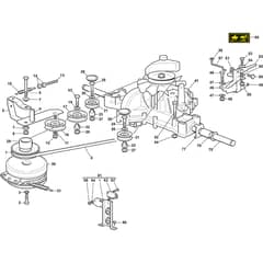 ESTATE 7102 W SE 90 - 2024-2025 - 2T0970481/ST2 - Stiga Ride On Mower TT Transmission Diagram