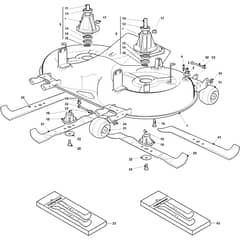 ESTATE 7122 HWSY - 2020-2021 - 2T1310381/ST1P - Stiga Ride On Mower Cutting Plate Diagram