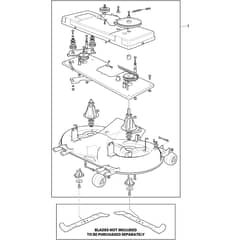 ESTATE 7122 W - 2024 - 2T1310481/ST3 - Stiga Ride On Mower Cutting Deck Diagram