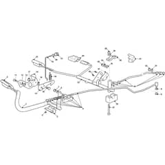 ESTATE 792 W - 2022-2024 - 2T0785481/ST1 - Stiga Ride On Mower Brake and Gearbox Controls Diagram