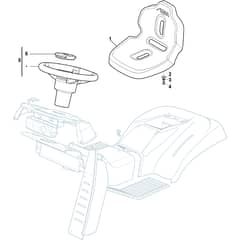 ESTATE 798 - 2025 - 2T0810481/ST1 - Stiga Ride On Mower Seat Diagram