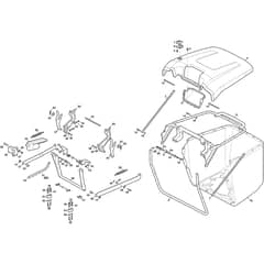 Estate 798e - 2022-2025 - 2T2800481/ST2 - Stiga Ride On Mower Grasscatcher Diagram