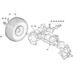 ESTATE 9102 WX - 2023 - 2T1425481/ST1P - Stiga Ride On Mower Front Axle Diagram