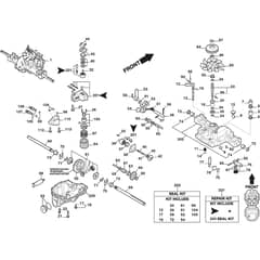 ESTATE 9102 WX - 2022-2024 - 2T1430381/ST2P - Stiga Ride On Mower Transmission K574D Diagram