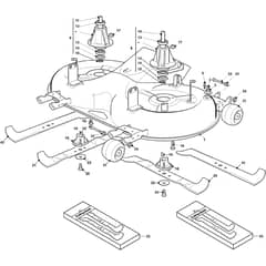 ESTATE 9122 W - 2025 - 2T1315381/ST1 - Stiga Ride On Mower Cutting Plate Diagram