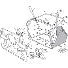 ESTATE Pro 9102 XWSY - 2020-2022 - 2T1430381/ST1P - Stiga Ride On Mower Grasscatcher Diagram