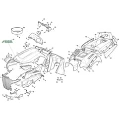 ESTATE Pro 9122 XWSY - 2018-2020 - 2T1530281/ST1 - Stiga Ride On Mower Body Diagram