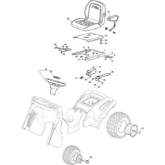 ESTATE Pro 9122 XWSY - 2018-2020 - 2T1530281/ST1 - Stiga Ride On Mower Seat Diagram