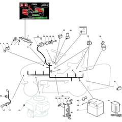 ESTATE Pro 9122 XWSY - 2020-2021 - 2T1535381/ST1 - Stiga Ride On Mower Electric Parts Diagram