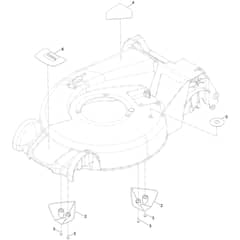 Toro eSuper Recycler eC48A 48cm - 21848 (418000000 - 999999999) Housing Decal No. 117-4093