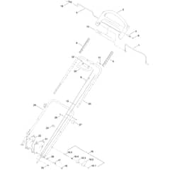 Toro eSuper Recycler eC48A 48cm - 21848 (409411874 - 411699999) Handle