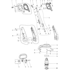 Makita ET40 - 300mm String Trimmer - Power Tool Diagram