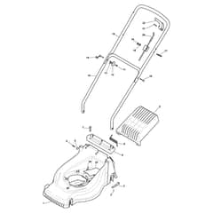 EU 434-G - 2012-2013 - 297430046/09 - Castel Garden Rotary Mower Deck and Handle, Upper Part Diagram