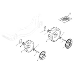 EU 434-G - 2012-2013 - 297430046/09 - Castel Garden Rotary Mower Wheels and Hub Caps Diagram