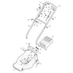 EU 434 TR-G - 2012-2013 - 297431046/09 - Castel Garden Rotary Mower Deck and Handle, Upper Part Diagram