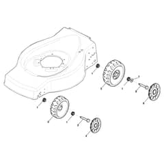 EU 464-G - 2012-2013 - 299164646/FAR - Castel Garden Rotary Mower Wheels and Hub Caps Diagram