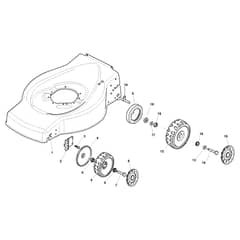 EU 534 TR-G - 2012-2013 - 299265348/PKT - Castel Garden Rotary Mower Wheels and Hub Caps Diagram