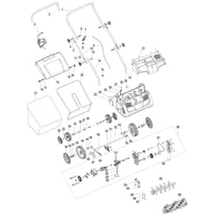 Makita EV-3213 - Electric Scarifier - Power Tool Diagram