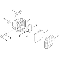 Stihl EVC 200.0 (EVC200-0001) - Air Filter - Parts Diagram
