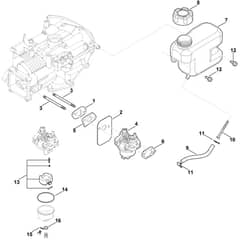 Stihl EVC 200.0 (EVC200-0001) - Fuel System - Parts Diagram