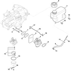 Stihl EVC 200.1 (EVC200-0002) - Fuel System - Parts Diagram