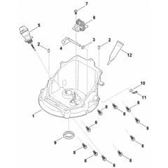 Stihl EVC 200.2 (EVC200-0003) - Governor Gear, Oil Pan - Parts Diagram