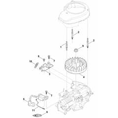 Stihl EVC 200.2 (EVC200-0003) - Ignition System, Flywheel - Parts Diagram