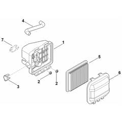 Stihl EVC 200.4 C (EVC200-0010) - Air Filter - Parts Diagram