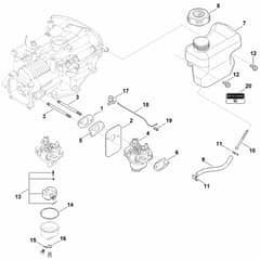 Stihl EVC 200.4 C (EVC200-0010) - Fuel System - Parts Diagram
