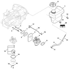 Stihl EVC 200.4 (EVC200-0012) - Fuel System - Parts Diagram
