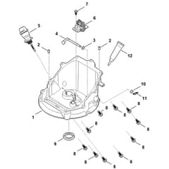 Stihl EVC 200.4 (EVC200-0012) - Governor Gear, Oil Pan - Parts Diagram